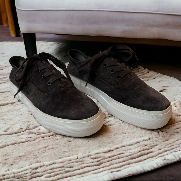 Vince Women's Copley Platform Charcoal Sneakers Size 8.5 - Picture 3 of 11